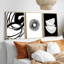 Wallity Huhu241 - 50 x 35 cm (3 Piezas)